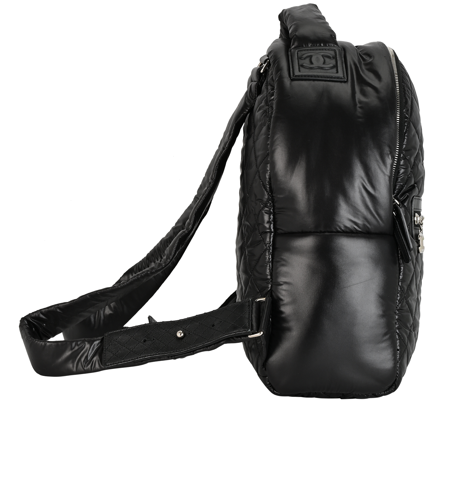 Coco Cocoon Backpack, &pound;1,200, Handbags, Black, Nylon, Side view